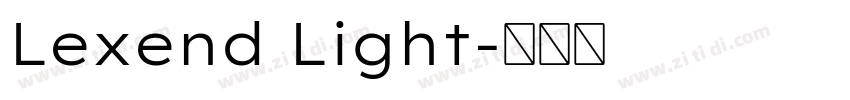 Lexend Light字体转换